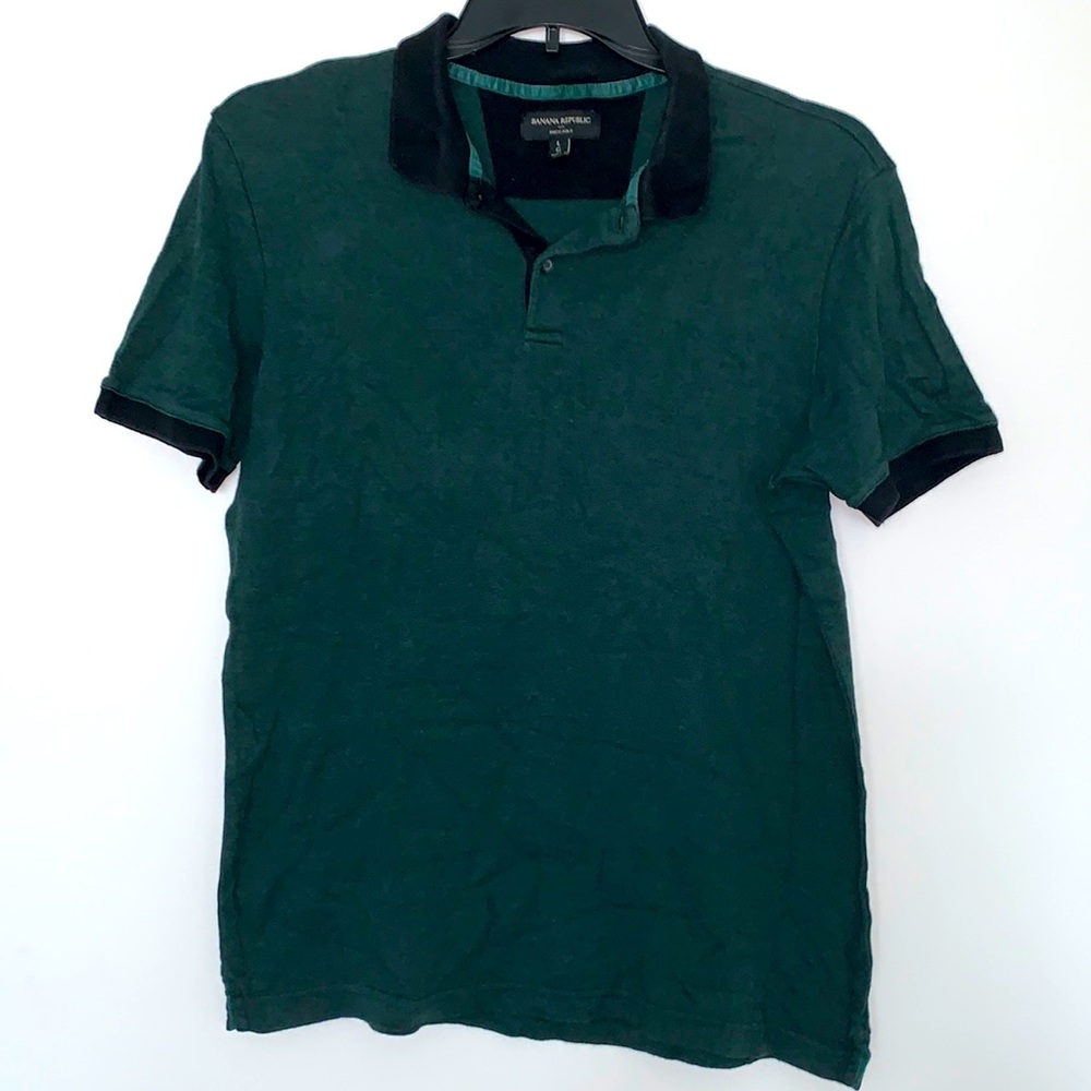 Banana Republic Evergreen Mens Collared Tee